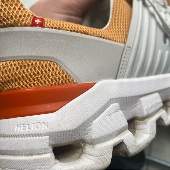 On Cloud Women's Cloudswift Copper & Frost White, Orange & Gray Sneakers Size 9 - Picture 3 of 13